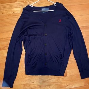 Polo Ralph Lauren cardigan Navy Blue size large
